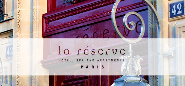 La Réserve Paris Hotel and Spa : Paris en 5 étoiles