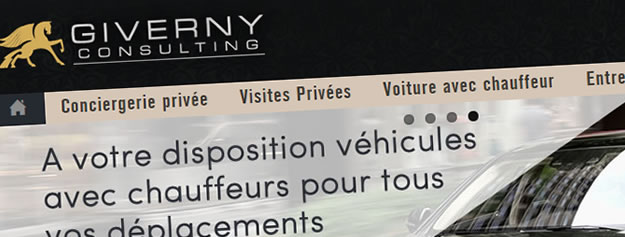 Nouveau site pour 2014 - Conciergerie privée et location de voiture avec chauffeur Giverny Consulting