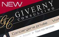 Le nouveau site Giverny Consulting - concierges, chauffeurs