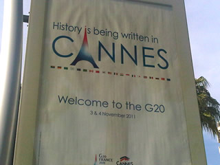 Giverny consulting au G 20 de Cannes - Transport de personnalités lors du G 20 